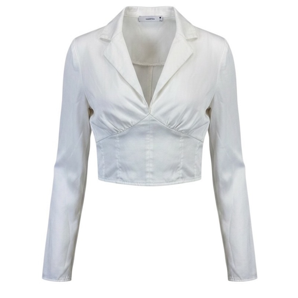 White Satin Corset‎ Crop Top Reserved XS Coquette Y2K Going Out
